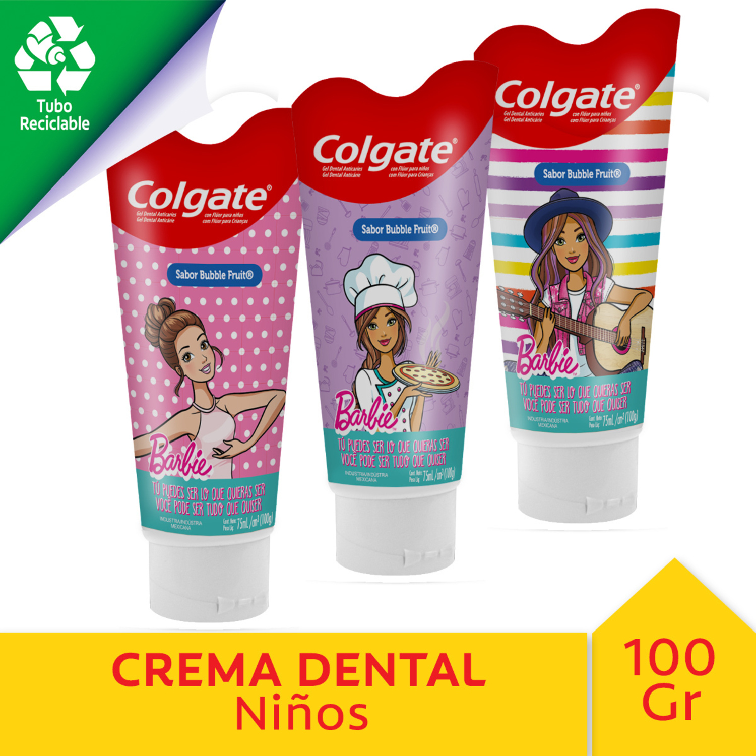 COLG CRE DEN X75ML SMILES BARBIE