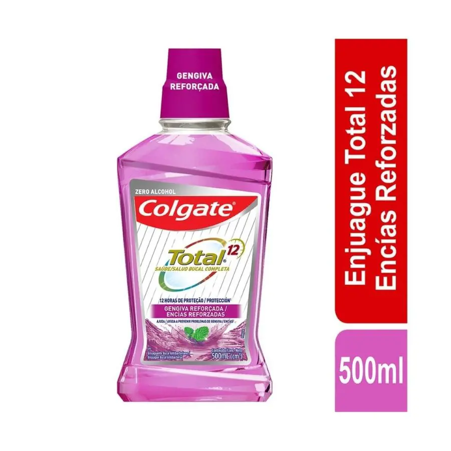 Colgate Enjuague Bucal Total 12 Encias Reforzadas x500ml 