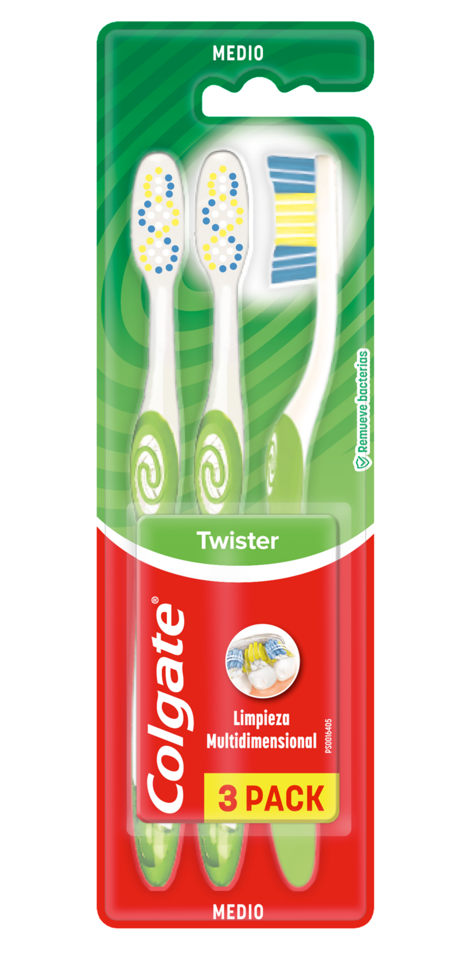 COLG CEP DEN TWISTER MEDIO PACK X3-