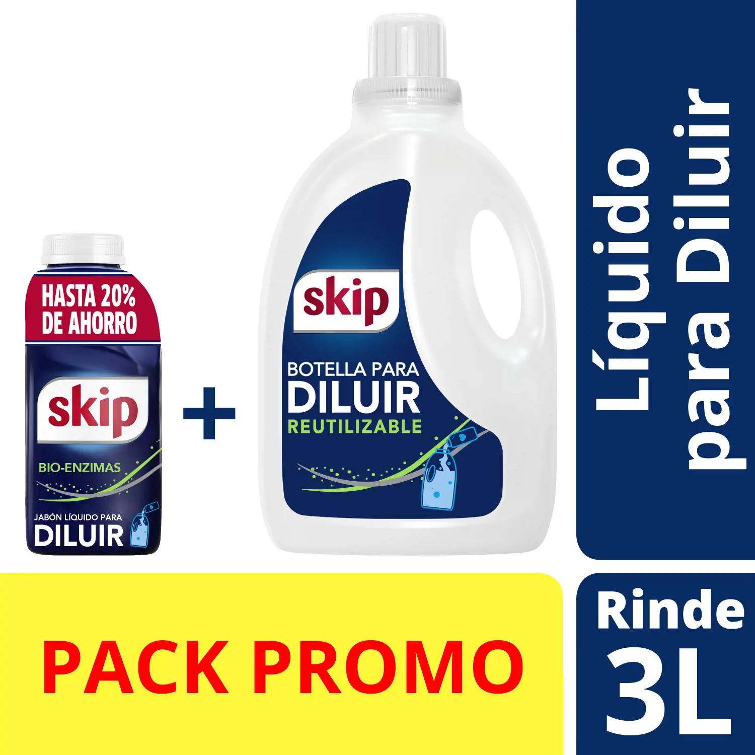 SKIP LIQ P/DILUIR X500+BOT3LVACIA-2