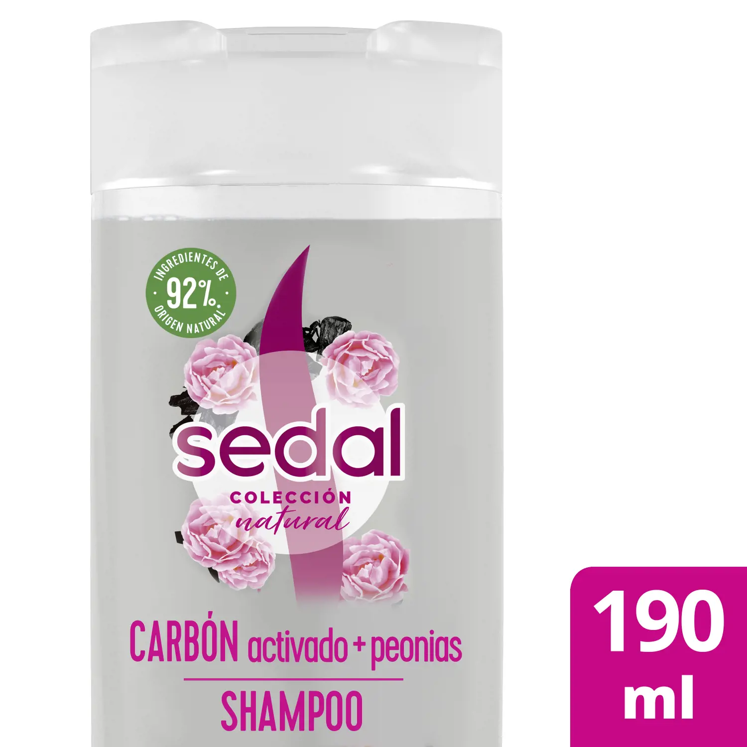Shampoo Sedal Carbón Activado y Peonias x190ml