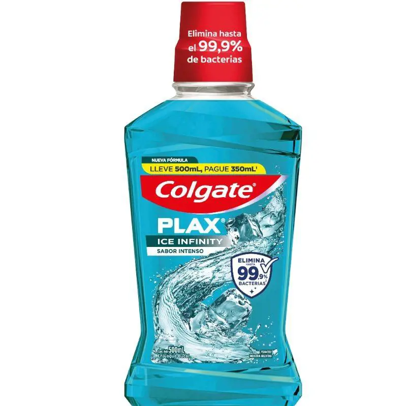 Enjuague Bucal Colgate Plax Ice Infinity x500ml