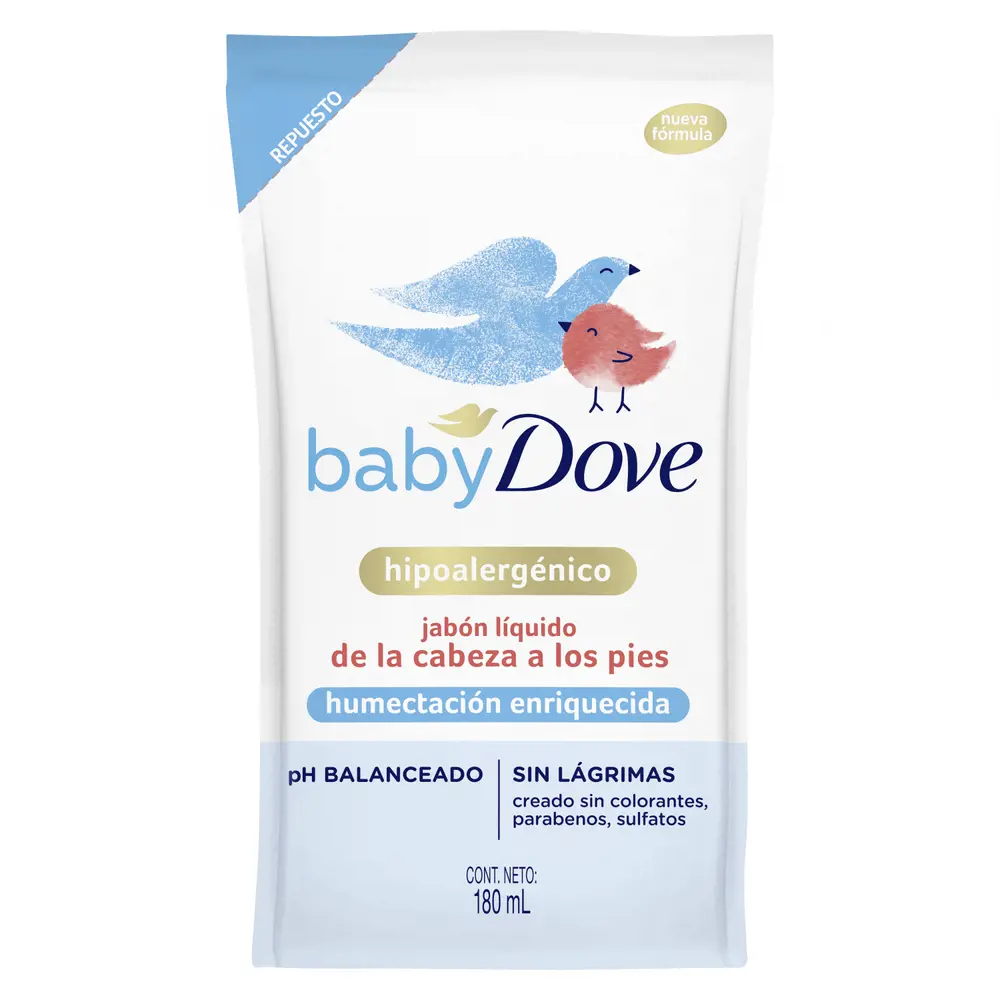 DOVE BABY JAB LIQ RTO X180ML HUMEC